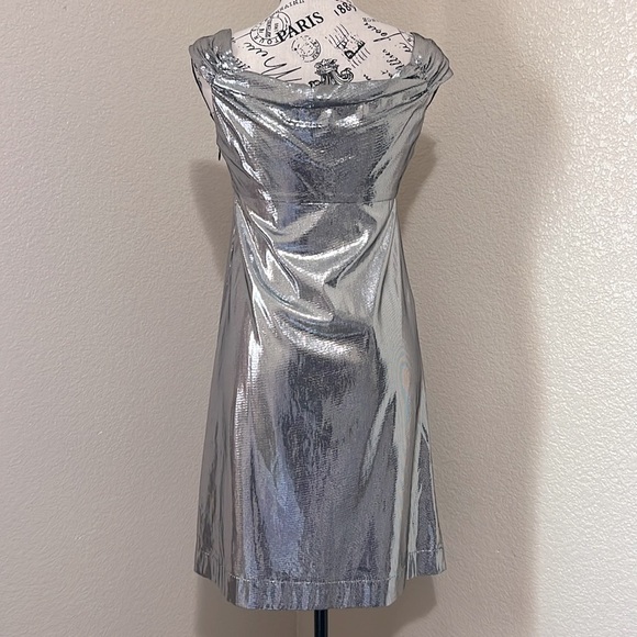 ~SOLD~ Y2K Miss Sixty metallic evening party dress - Picture 3 of 8